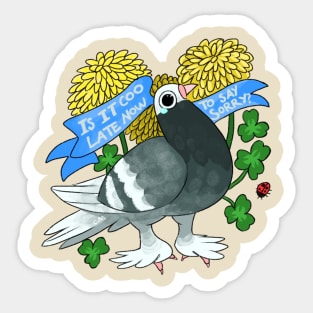 Coo Late Sticker